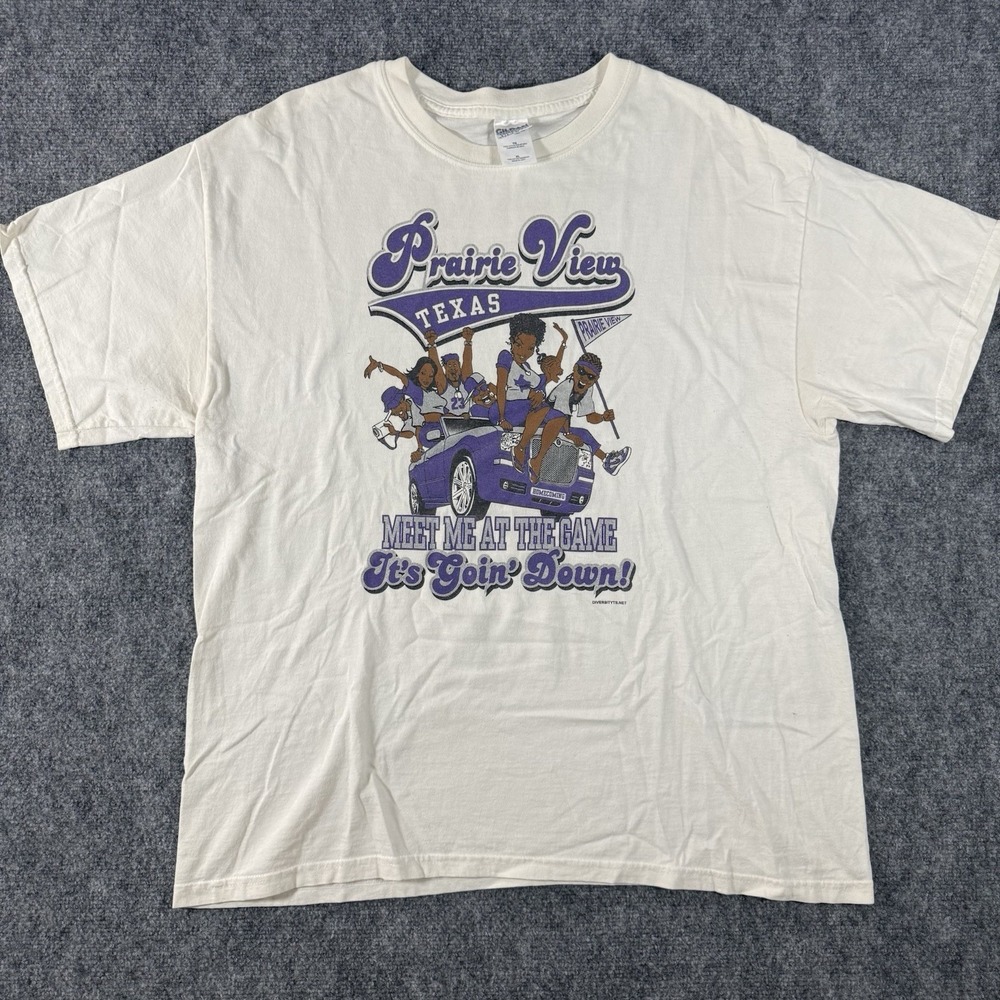 Vintage Y2K Prairie View A&M University T Shirt Sport Athletic College Texas USA